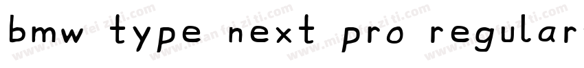 bmw type next pro regular字体转换